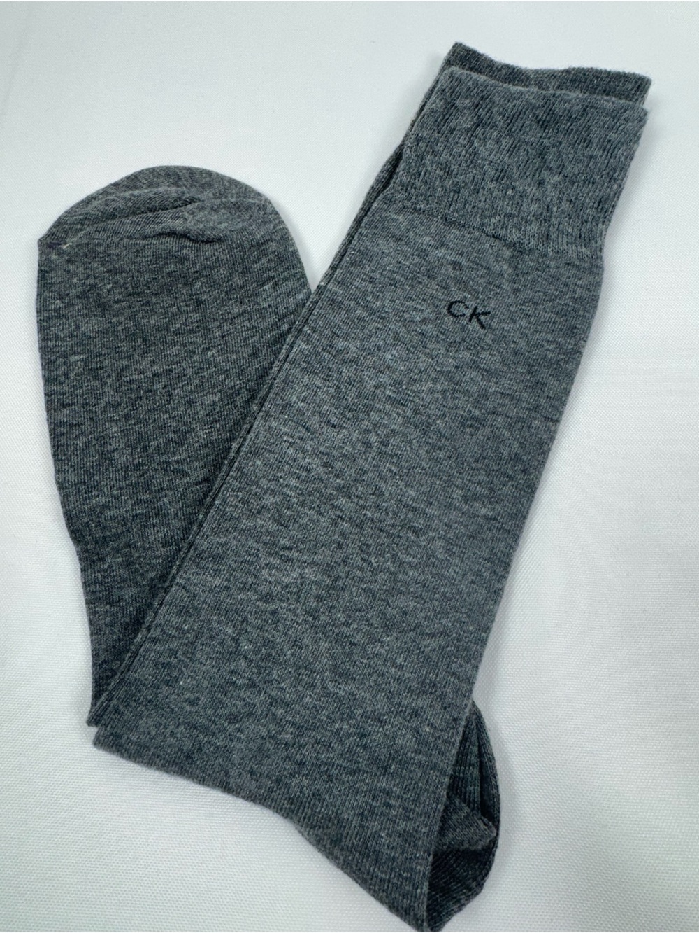 Calvin Klein CK Men’s Socks Casual Dress Solid Light Heather Grey Size 10-13 NEW